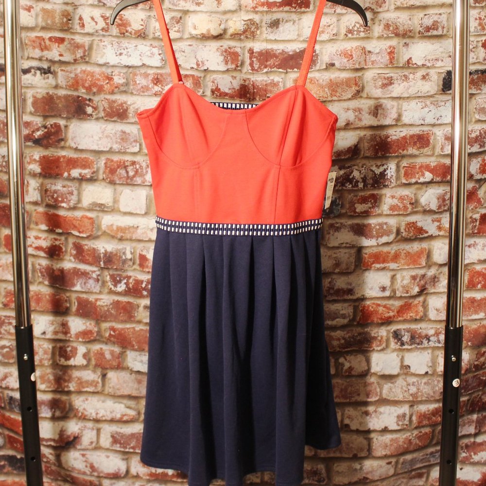 NWT Retro Red, White, & Blue Junior Dress